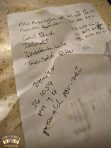 My kind of shopping list